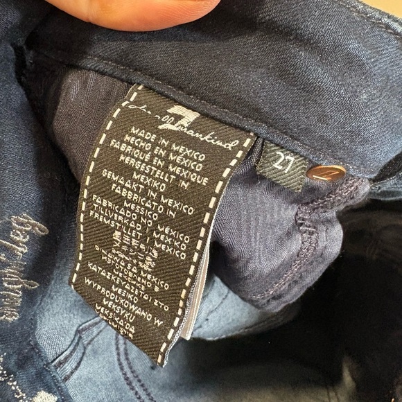 LIKE NEW- 7 for all mankind- KIMMIE STRAIGHT LEG JEANS - Picture 5 of 9